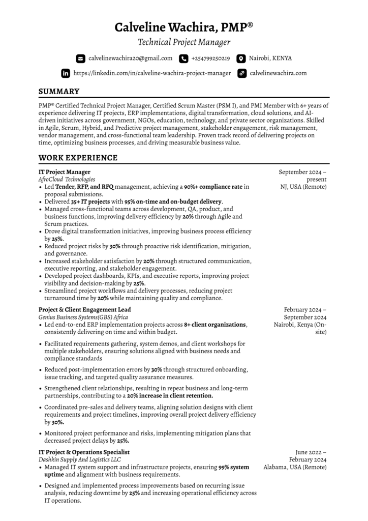 calveline wachira cv page1